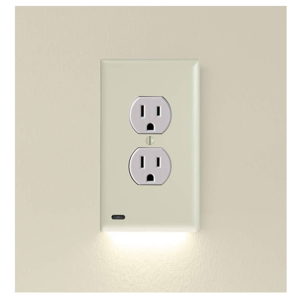NEW Outlet integrated Light plate Cover IVORY Color LED light night light